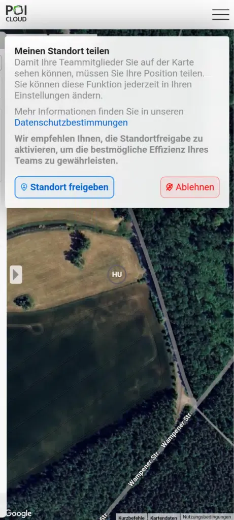 Standortfreigabe