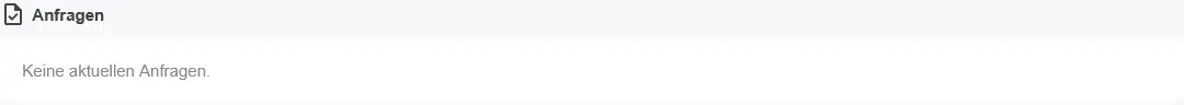 Screenshot POIcloud - Organisationsansicht - Anfragen