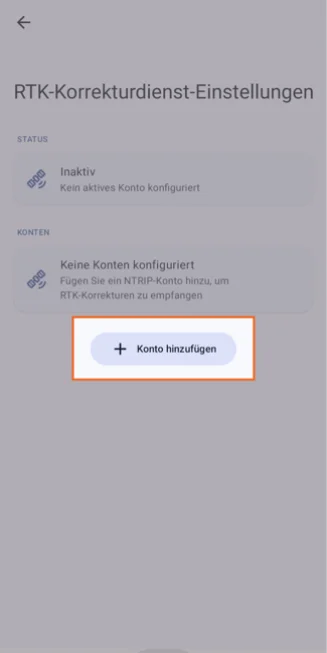 Screenshot - SAPOS Korrekturdienst in POIApp einrichten - Android - Schritt 3