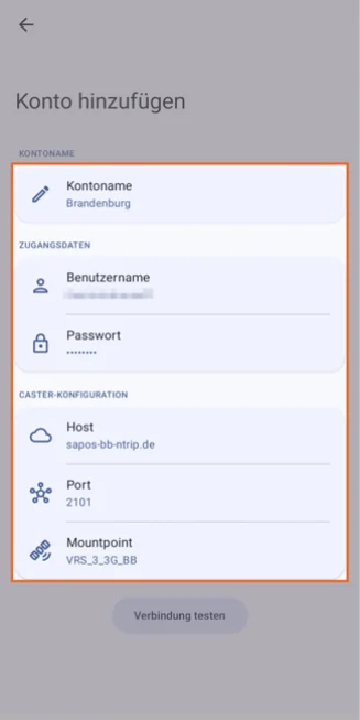 Screenshot - SAPOS Korrekturdienst in POIApp einrichten - Android - Schritt 4