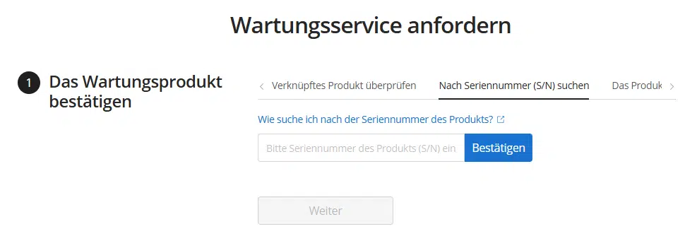 Screenshot DJI Maintenance